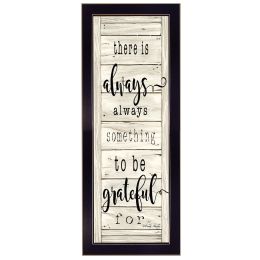 "Be Grateful" By Cindy Jacobs; Printed Wall Art; Ready To Hang Framed Poster; Black Frame