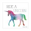 "Ride a Unicorn" by Susan Ball; Ready to Hang Framed print; White Frame