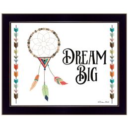 "Dream Big" By Susan Boyer; Printed Wall Art; Ready To Hang Framed Poster; Black Frame