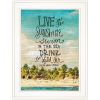 "Live in the Sunshine" by Misty Michelle; Ready to Hang Framed Print; White Frame