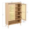 Free Standing Storage Cabinet Console Sideboard Table Living Room Entryway Kitchen Organizer