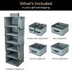 Smirly Hanging Closet Organizer & Storage Shelves