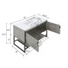 Manhattan Comfort Scarsdale 36" Bathroom Vanity Sink in Grey