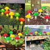 Multi-Color Solar Mushroom Light for Outdoor Garden; Patio; Courtyard - LED Flowers perfect for Christmas & Holiday Decor