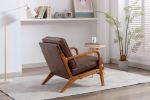 COOLMORE Wood Frame Armchair; Modern Accent Chair Lounge Chair for Living Room