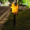 1pc Solar Resin Squirrel Floor Lamp; LED Outdoor Rain Light Courtyard Garden Lawn Landscape Light