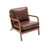 COOLMORE Wood Frame Armchair; Modern Accent Chair Lounge Chair for Living Room