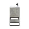 Manhattan Comfort Scarsdale 36" Bathroom Vanity Sink in Grey