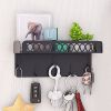 Key hook holder; mail manager and kitchen storage for wall decoration with 5 key hooks