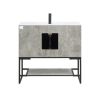 Manhattan Comfort Scarsdale 36" Bathroom Vanity Sink in Grey