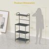 4-Tier Baker's Rack Microwave Oven Stand Shelves Kitchen Storage Rack Organizer