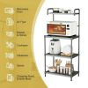 4-Tier Baker's Rack Microwave Oven Stand Shelves Kitchen Storage Rack Organizer