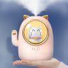 1pc Cute Lucky Cat Mini Humidifier; USB Charging Small Humidifier For Home Office And Car; Home Decor