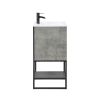 Manhattan Comfort Scarsdale 24" Bathroom Vanity Sink in Grey