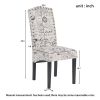 Dining Script Fabric Accent Chair with Solid Wood Legs; Set of 2