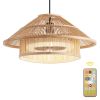 20 Inch Bamboo ceiling fan lights