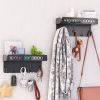 Key hook holder; mail manager and kitchen storage for wall decoration with 5 key hooks