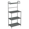 4-Tier Baker's Rack Microwave Oven Stand Shelves Kitchen Storage Rack Organizer