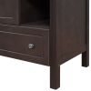 30&quot; Bathroom Vanity Base Only; Solid Wood Frame; Bathroom Storage Cabinet with Doors and Drawers; Brown