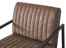 Modern design high quality PU(BROWN)+ steel armchair; for Kitchen; Dining; Bedroom; Living Room