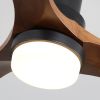 Ceiling Fan With Lights 3 Carved Wood Fan Blade Noiseless Reversible Motor Remote Control (Will be arrived in next 10 days)