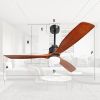 60inch 3 Solid Wood Blade DC Motor Ceiling Fan Decorate for the Living Room Corridor Lighting Fixture (wii arrive on next 10 days)