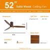 Indoor Low Profile Ceiling Fan with LED Light and Remote Control