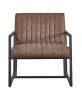 Modern design high quality PU(BROWN)+ steel armchair; for Kitchen; Dining; Bedroom; Living Room