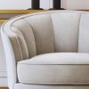 Modern Velvet Accent Barrel Chair Leisure Accent Chair Living Room Upholstered Armchair Vanity Chair for Bedroom Meeting Room; Beige