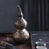 500ml Bronze Gourd Ceramic Wine Bottle Chinese Style Wine Jar Wine Jug Antique Empty Wine Vase Flask Flagon