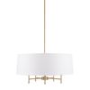 [Only support Drop Shipping Buyer] Presidio 5-Light White Drum Shade Chandelier