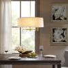 [Only support Drop Shipping Buyer] Presidio 5-Light White Drum Shade Chandelier