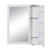 Cargo Vanity Mirror; White YJ