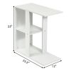 3-Tier Narrow Side Table with Storage Shelf