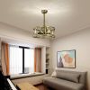 20'' Small size ceiling fan with kit ; 5 ABS blades Antique brown decorate ceiling fan light with Remote control