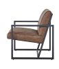 Modern design high quality PU(BROWN)+ steel armchair; for Kitchen; Dining; Bedroom; Living Room