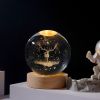 1pc Creative Crystal Ball Decoration; Desktop Night Light; Bedroom Night Light Valentine's Day Gifts Birthday Gifts