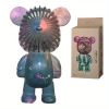 1pc Small Desktop Fan; Cute Bear Charging Fan; USB Charging; Portable; Suitable For Home Office Outdoor Travel