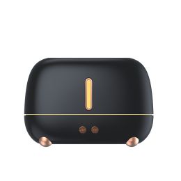 1pc Flame Aromatherapy Humidifier (Color: Black)