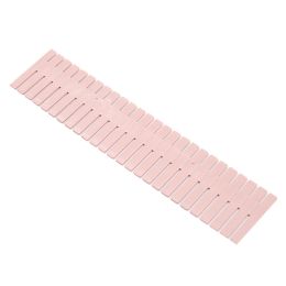 Drawer Dividers Organizer 4 Pack, Adjustable Grid Drawer Separators for Socks Underwear Makeup Storage (Color: Pink)