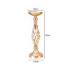 Gold/Silver Wedding Candle Holders Decor Table Centerpiece Pillar Flower Vase Rack Stand Road Lead Floral Bouquet Party Supplies