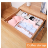 4 PCS Adjustable Drawer Dividers Plastic Storage Drawer Dividers DIY Grid Drawer Organizer Dividers Organization Tools Socks Underwear Makeup Clothes