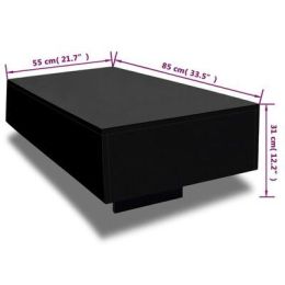 Coffee Table High Gloss (Color: Black)