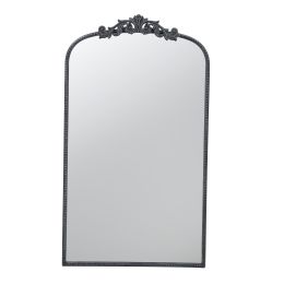 24x42" Classic Design Mirror with and Baroque Inspired Frame for Bathroom, Entryway Console Lean Against Wall (Color: as Pic)