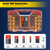 Battery Daddy Battery Organizer Storage Case with Tester -Protects 180 Batteries