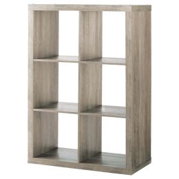 6-Cube Storage Organizer (Color: Rustic Gray)