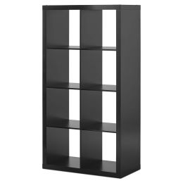 8-Cube Storage Organizer (Color: Solid Black)