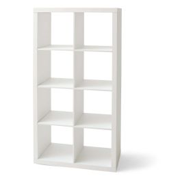 8-Cube Storage Organizer (Color: White Texture)