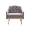 Accent Chair ,leisure single sofa with Rose Golden feet