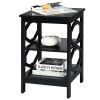 Simple And Fashion 3-tier Sofa Side End Accent Table Nightstand